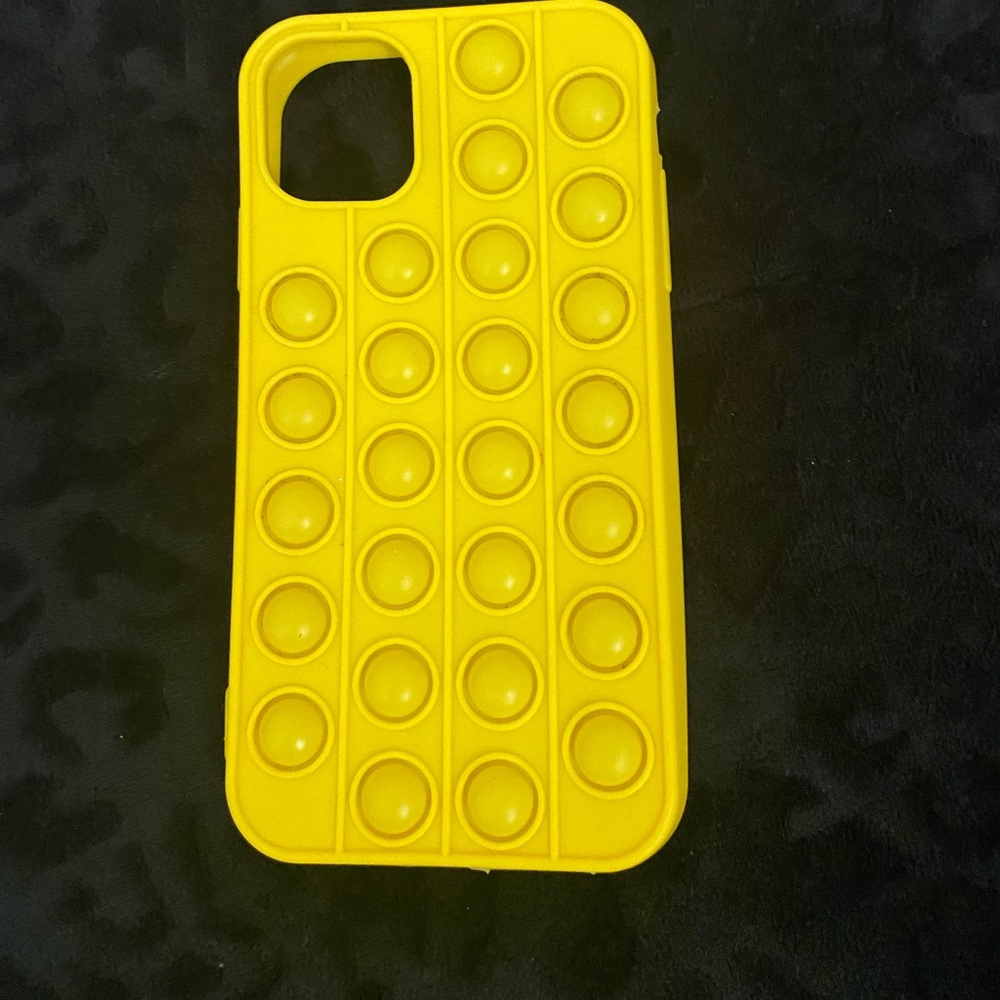 Yellow pop it case for a iPhone 11